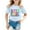 A-Light Blue202, variant on Bobifish Big Boys Girls 100 Days Of School T-Shirts Short Sleeve Crew Neck Tees Happy Block Print 100 Days Celebration T Shirts