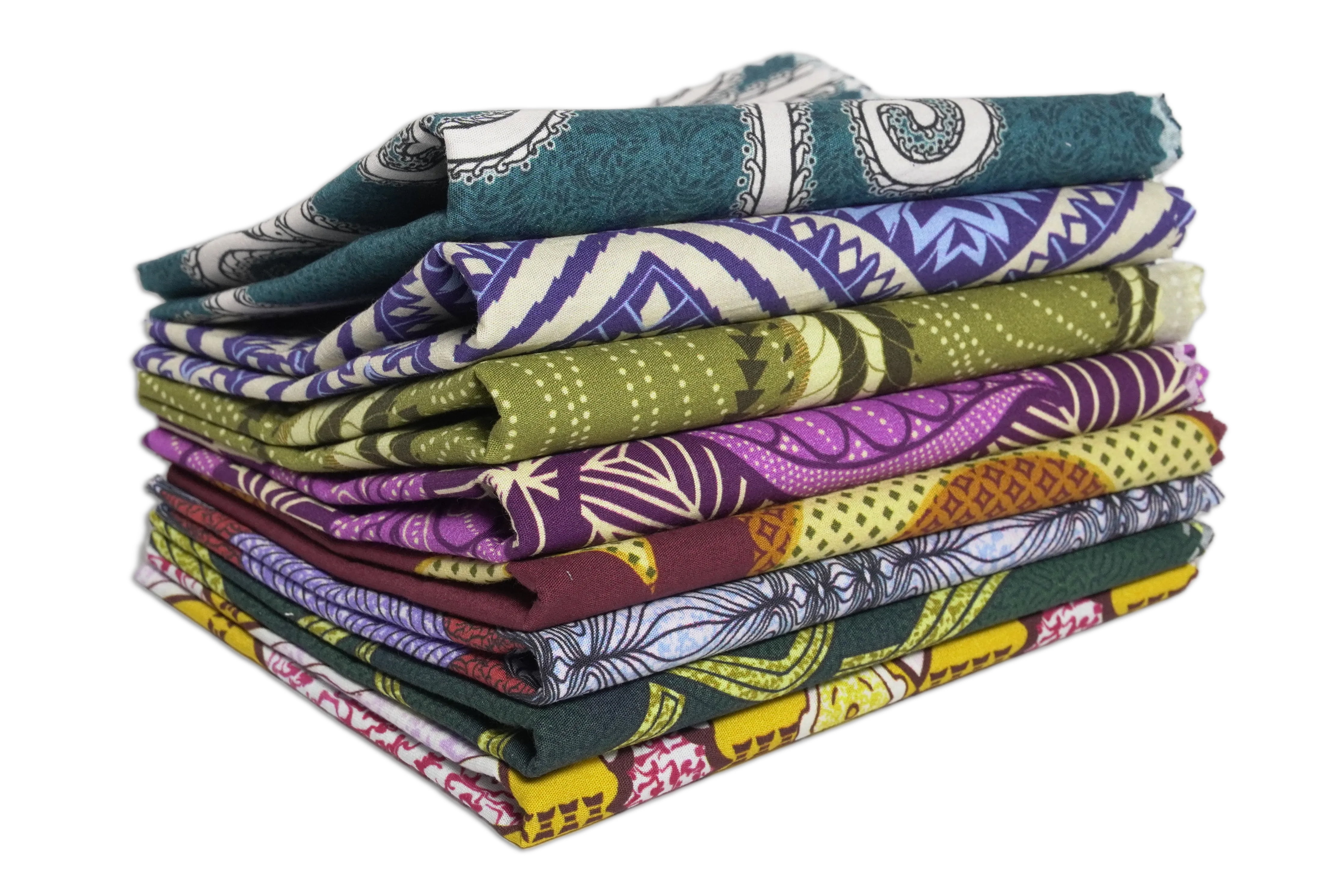 Soimoi 8 Pc Fat Quarter Bundle- African Floral Print 18"x 22" DIY Patchwork- 100% Cotton Pre-Cut Quilting Fabric Multicolor