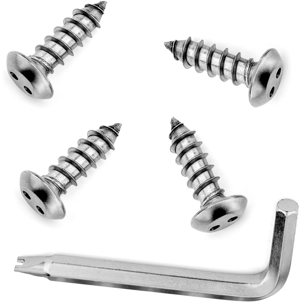 LFPartS Stainless Steel Rust Resistant License Plate Frame Screws