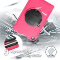 thumbnail image 4 of Dteck Case For Samsung Galaxy Tab A 10.1 SM-T510 (2019 Released),Shockproof Three-Layer Heavy Duty Protector Rubber Hybrid Hard Kickstand Cover (no built-in Screen Protector) 10.1 inches,Rose, 4 of 6