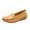 Yellow, variant on OAVQHLG3B Women Round Head Casual Flat Shoes Loafers Soft Bottom Casual Single Peas Shoes