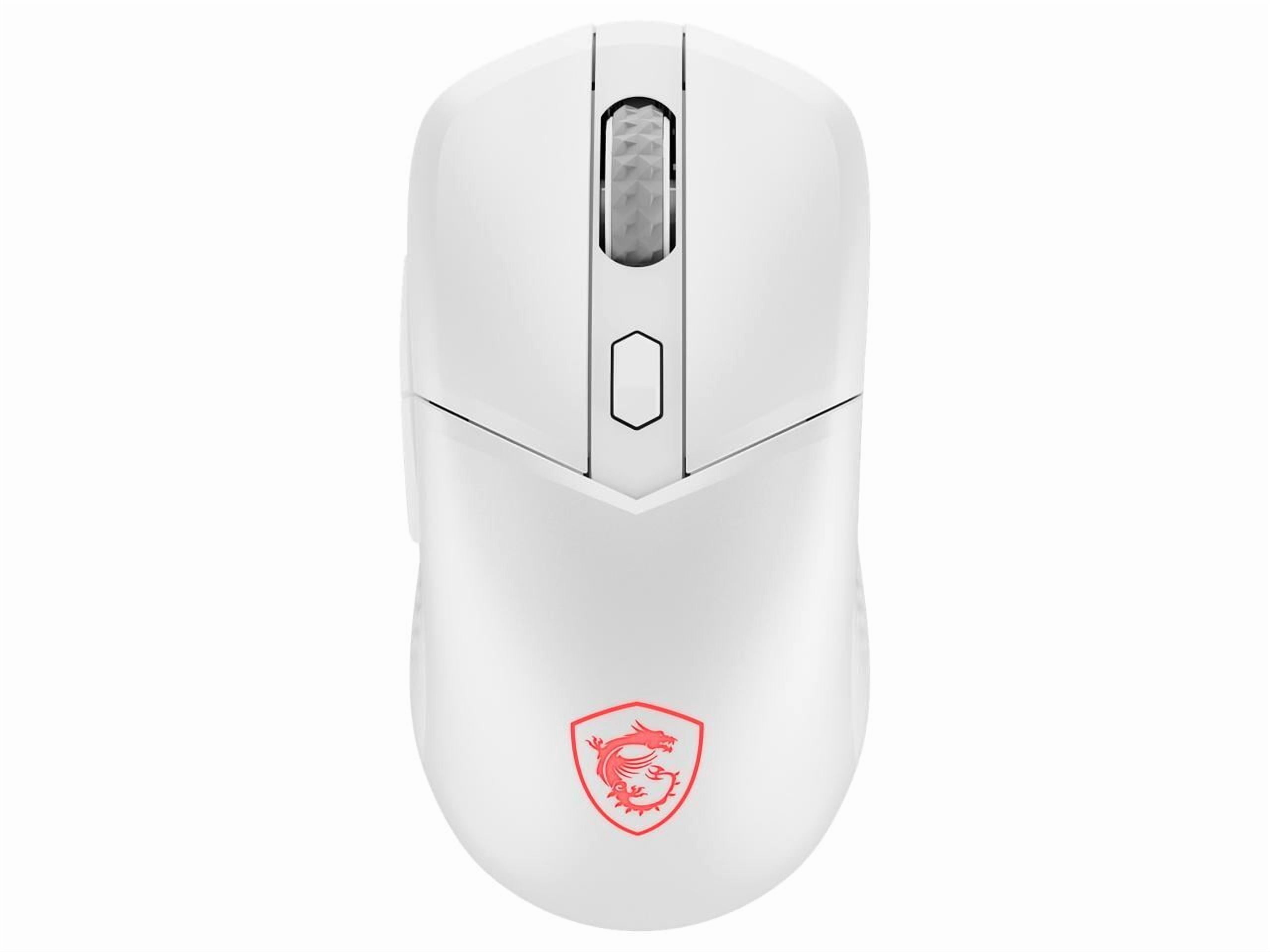 MSI Versa 300 Wireless White Gaming Mouse, 8000 DPI, 30M+ Clicks Kailh Switch, Optical Sensor, Ergonomic Ambitextrous Hand Design, RGB Light