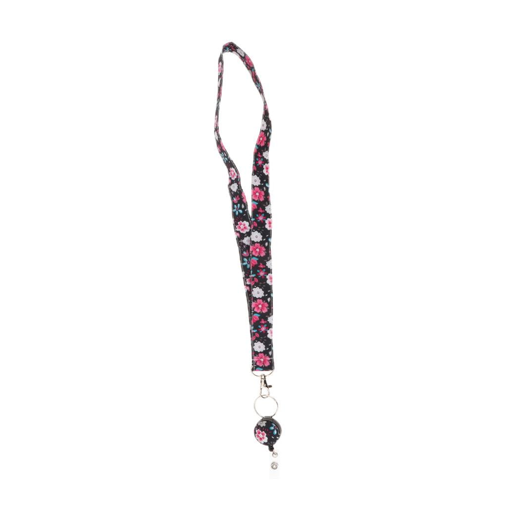 Wxqbjtam Fashion Chinese Floral ID Badge Holders Lanyard Mobile Neck Strap Key Chain Hook 13