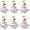 #-04-6PCS, variant on 4 Pack Seagull Mine Button Fidget Keychain, Type-C Rechargeable Clicker Toy with Real Sound & Purple LED Light, Portable Stress Relief Bird Key Chain for Adults