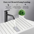 thumbnail image 5 of Extral Large Stone Dish Drying Mats for Kitchen Counter, 28"(L)×16"(W), Collapsible Quick Drying Dish Mats, Eco-Friendly Absorbent Diatomaceous Earth Mat for Dishes Cups Bottles, Match Any Countertop, 5 of 14