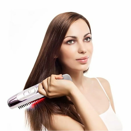 2 in 1 Electric Infrared Laser Hair Growth Care Brush Grow Loss Therapy Head Scalp Vibrating Massager Comb