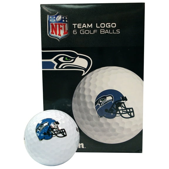 Wilson Seattle Seahawks Golf Balls, 6 Pack