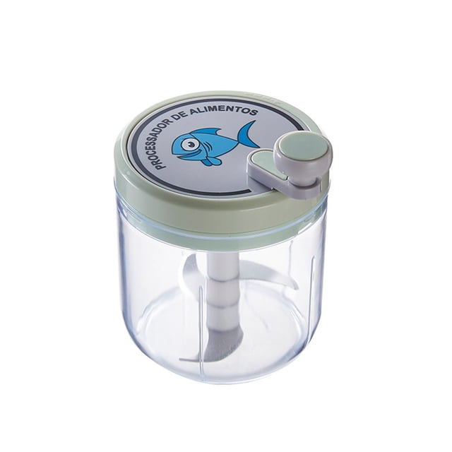 Pequeño Procesador de Alimentos Mini Masher Portátil Inalámbrico Vegetal a Prueba de Lluvia Masher de Ajo para Cubos de Hielo Especias 600Ml