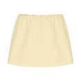thumbnail image 4 of Women's Low Waist Micro Mini Skorts Skirts with Built-in Shorts Casual Elastic Waist Solid Bodycon Mini Skirt Streetwear, 4 of 6