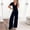 Navy, variant on Womens Summer Short Sleeve Jumpsuits High Waist Low Cut Casual Neck Fit And Flare Long Pants Rompers Winter Jumpsuit Bodysuit Juniors Ladies Long Sleeve Rompers Necks Body Jumpsuit for Juniors Dressy