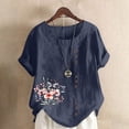 thumbnail image 2 of My Orders Cute Summer Tops for Women, Blouses for Women Fashion 2025 Plus Size Womens White Tank Top Pack Womens Summer Tops Casual Linen Summer Shirts for Teens Modest, 2 of 4