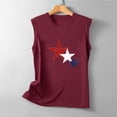thumbnail image 5 of WREESH Women's Patriotic Round Neck Tank a Sleeveless Crewneck Tank Top with Graphic Prints and a Comfortable Design Red, 5 of 5