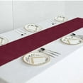 thumbnail image 5 of Efavormart Pack of 5 | BURGUNDY Premium Polyester Table Top Runner For Weddings Birthday Party Banquets Decor Fit Rectangle and Round Table, 5 of 10
