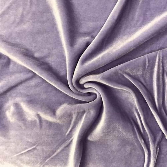 Valentina Textile Inc Stretch Velvet Fabric is 58/60" inches Wide (1 Yard, Lavander)