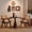 Walnut + Light Brown + Primary Living Space + Casual,Chinese,Modern + Rubber Wood, variant on Stackable Bentwood Stool Set of 4, 18" Round Stacking Backless Nesting Stools, Anti-Slip Felt Pad,School Chairs, Suitable for classrooms, Dining Rooms, Kitchens, Natural