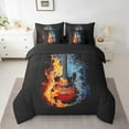 thumbnail image 2 of Erosebridal Melody Guitar 01,Musical Instrument Bed in a Bag Full size,Abstract Decor,Reversible,Breathable,7-Piece, 2 of 5