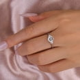 thumbnail image 3 of Veda Jewel 14K White Gold Plated 1.5 Ct Round Cut Lab-Created Diamond Engagement Ring for Women - Prong Set Simple Side Stone Wedding Band - Ideal Proposal, Anniversary & Special Occasion, 3 of 3