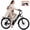 Blue, variant on ESKUTE Electric Bike for Adults – 1300W Peak Motor, 28MPH, 840Wh Removable Battery, Up to 70-Mile Range, 26" Tires, 7-Speed Adjustable Stem, Step-Thru, Blue