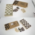 thumbnail image 3 of 3 In 1 Chess Checkers Backgammon Foldable Kids Toy Family Travel Board Game, 3 of 11