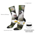 thumbnail image 4 of Susaid Daisy Guinea Pig Print Men's Moisture Wicking Cushioned Crew Work Boot Socks Suitable for Size 36-45, 4 of 6