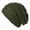 Green, variant on Unisex Winter Hat Thick Knit Keep Warm Ear Protection Headwear Brimless Elastic Baggy Cap Outdoor School Ski