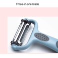 thumbnail image 2 of Kearding Peladores de verduras 3 en 1, herramienta de pelado Zester giratorio de 360 ​​grados, rallador de frutas para zanahoria, pepino, Cocina y Comedor Verde Kearding HA079747-01, 2 of 6