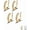 2pcs*B, variant on Fixura Ear Clips, Zafiller Ear Clip, Adjustable Thin Chunky Pierceless Ears Cuff, Wrap Earrings for Women Men and Adults