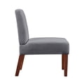 thumbnail image 3 of Accent Chair Set of 2 with Wood Table,Corner Side Chair,Decorative Sitting Chair Table Set,Grey, 3 of 11