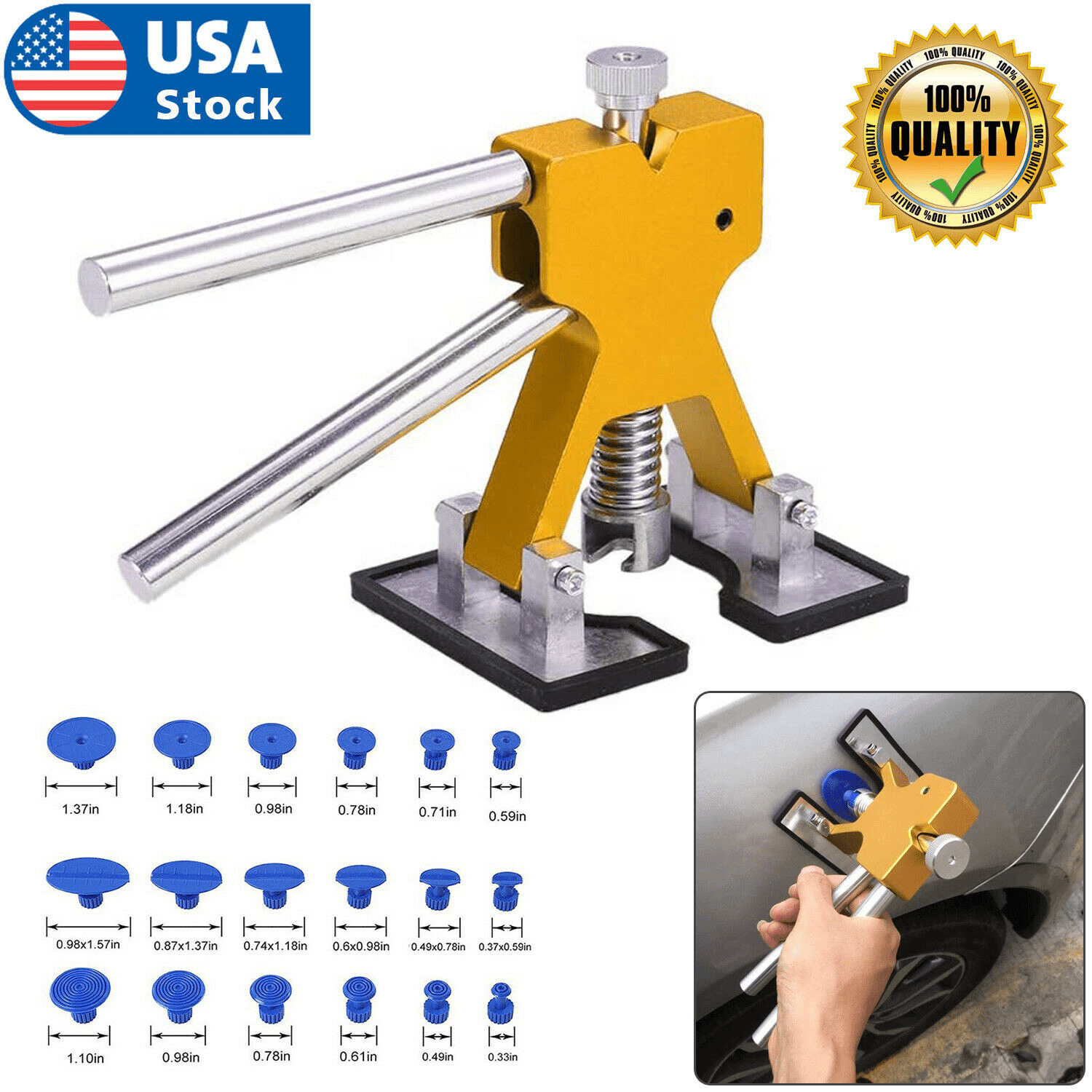 GS Paintless Dent strumenti di riparazione ammaccature mini Hand grip Lifter T-bar Dent Puller Hand Tools 
