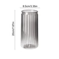 thumbnail image 3 of Plastic Vase, Cylinder Stripe Decorative Flower Vase for Living Room and Bedroom Decor, 3 of 6