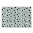 thumbnail image 1 of Bulldog Cutting Board, Monochrome Doodle Portraits with Paw Traces Best Friend Animal Lover, Decorative Tempered Glass Cutting and Serving Board, in 3 Sizes, by Ambesonne, 1 of 2