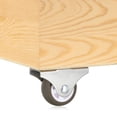 thumbnail image 4 of Rueda de carro fija mini 0.5", paquete de 8, rodillo rígido de plástico duro con tornillos de placa superior de metal, naranja, 4 of 6