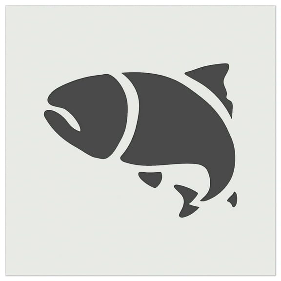 Salmon Fish DIY Cookie Wall Craft Stencil - 5.5 Inch