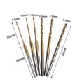 thumbnail image 2 of HSS Punch Tool Engraving Bit Twist Drill Micro Twist Drill Bit Engraving Drill Bits Tiny Drill Bit 1.0MM, 2 of 8