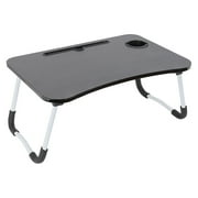 Angle View: Large Bed Tray Foldable Portable Multifunction Laptop Desk Lazy Laptop Table