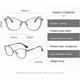 thumbnail image 2 of Stylish Computer Reading Glasses Blue Light Blocking Cat Eye Readers for Women +200 D1 Color Spring Hinge Design, 2 of 5