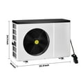 thumbnail image 5 of KFFKFF Powered Pool Heat Pump, 22250 BTU, Suitable for 3171-6605GAL Subterranean and Elevated Pools, Minimal Sound, Efficient Heating and Cooling, Energy-Saving Water Pool Heater AC120V 60Hz, 5 of 9