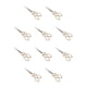 thumbnail image 2 of Tijeras de Costura Profesionales Riwesomey Acero Inoxidable 10Conjunto Oro de Cuatro Hojas, 2 of 6