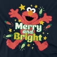 thumbnail image 2 of Sesame Street Christmas Merry And Bright Elmo Unisex Adult Tank Top, Navy, Medium, 2 of 3