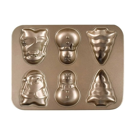 

Begine Clearance Christmas Tree Snowman Old Man Christmas Cheese Mousse Sponge Cake Bread Mold 1X Cake Mold Christmas Decoration