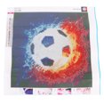 thumbnail image 2 of DIY patrón de fútbol 5D pintura de diamante de perforación completa pinturas bordadas imágenes artes artesanales para decoración de la pared del hogar, 2 of 5