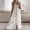 *White, variant on Women's Spaghetti Strap Lace Maxi Dress,Boho A-Line Flowy Asymmetrical Sundress White,Women's Plus M