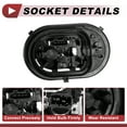 thumbnail image 4 of Conector de Cableado de Lámpara Trasera Izquierda Unique Bargains para vehículos Volkswagen Tiguan 5N con lámpara halógena de 2008 a 2012 No.5ND945257, 4 of 7
