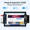 thumbnail image 2 of Tablet 10 Inch Android 2 in 1 Tablets With Keyboard, 64GB ROM+4GB RAM 10.1" Tablets, 2MP+8MP Dual camera, 6000mAh Battery, 1280 * 800 FHD, Include Bluetooth Keyboard/Mouse/ Case/ Stylus Wifi Tab, 2 of 7