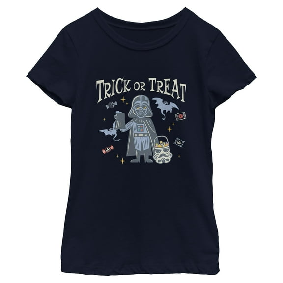 Girls Star Wars Trick Or Treat Lord Darth Vader T Shirt