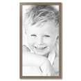 thumbnail image 2 of ArtToFrames 21" x 40" Aged White Gold Picture Frame, 21x40 inch Silver Wood Poster Frame (WOM-2036),  Pack, 2 of 7