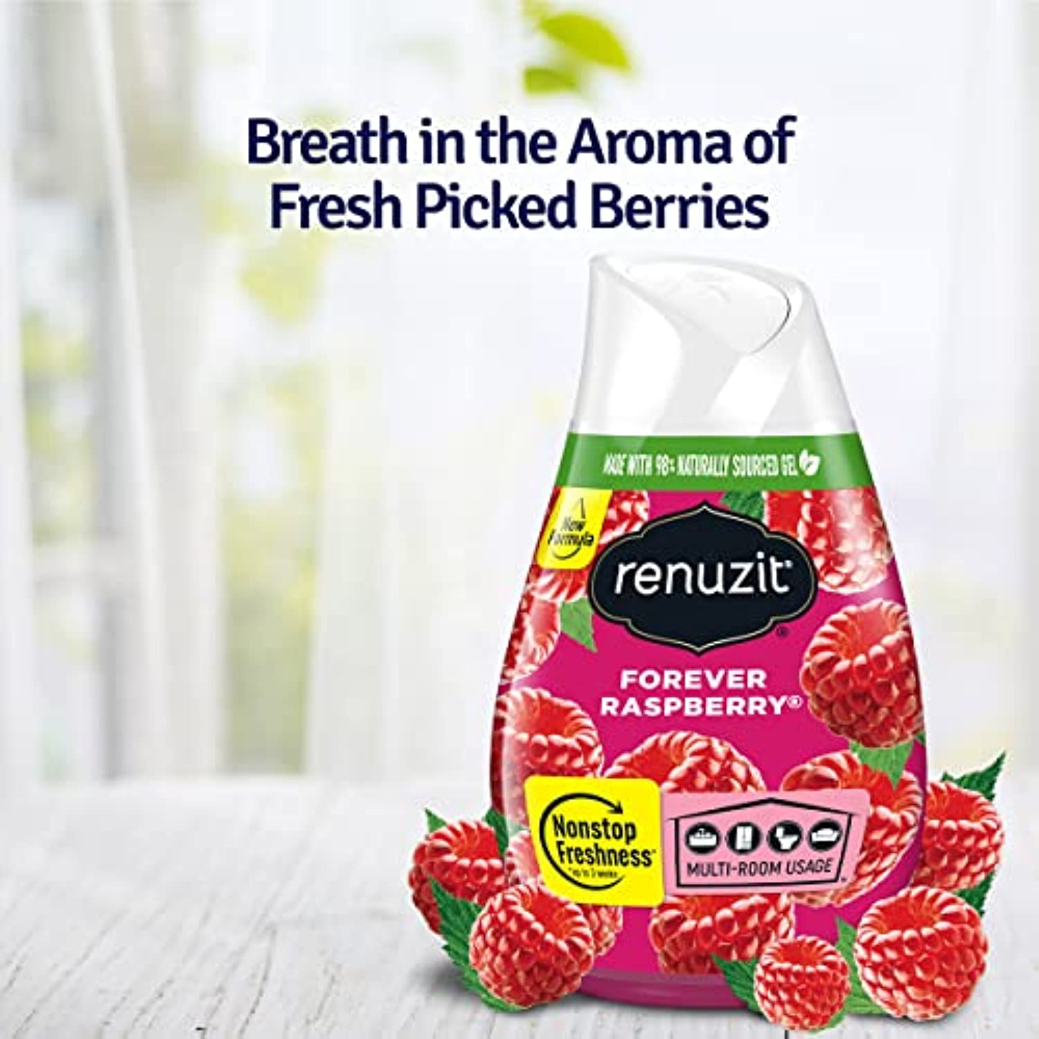 Renuzit Adjustables Gel Air Freshener, Raspberry, 7 Ounce - image 3 of 3