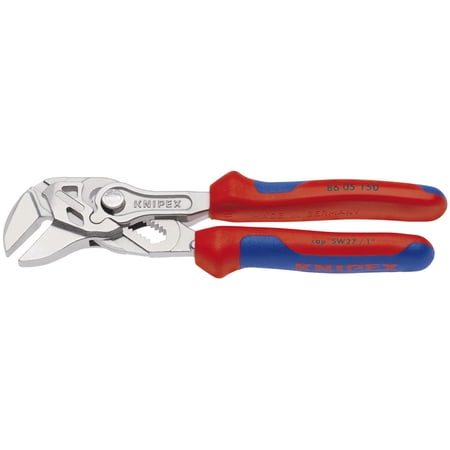 UPC: 0843221009823 | KNIPEX Tools 86 05 150  6-Inch Pliers Wrench with Comfort Grip Handles
