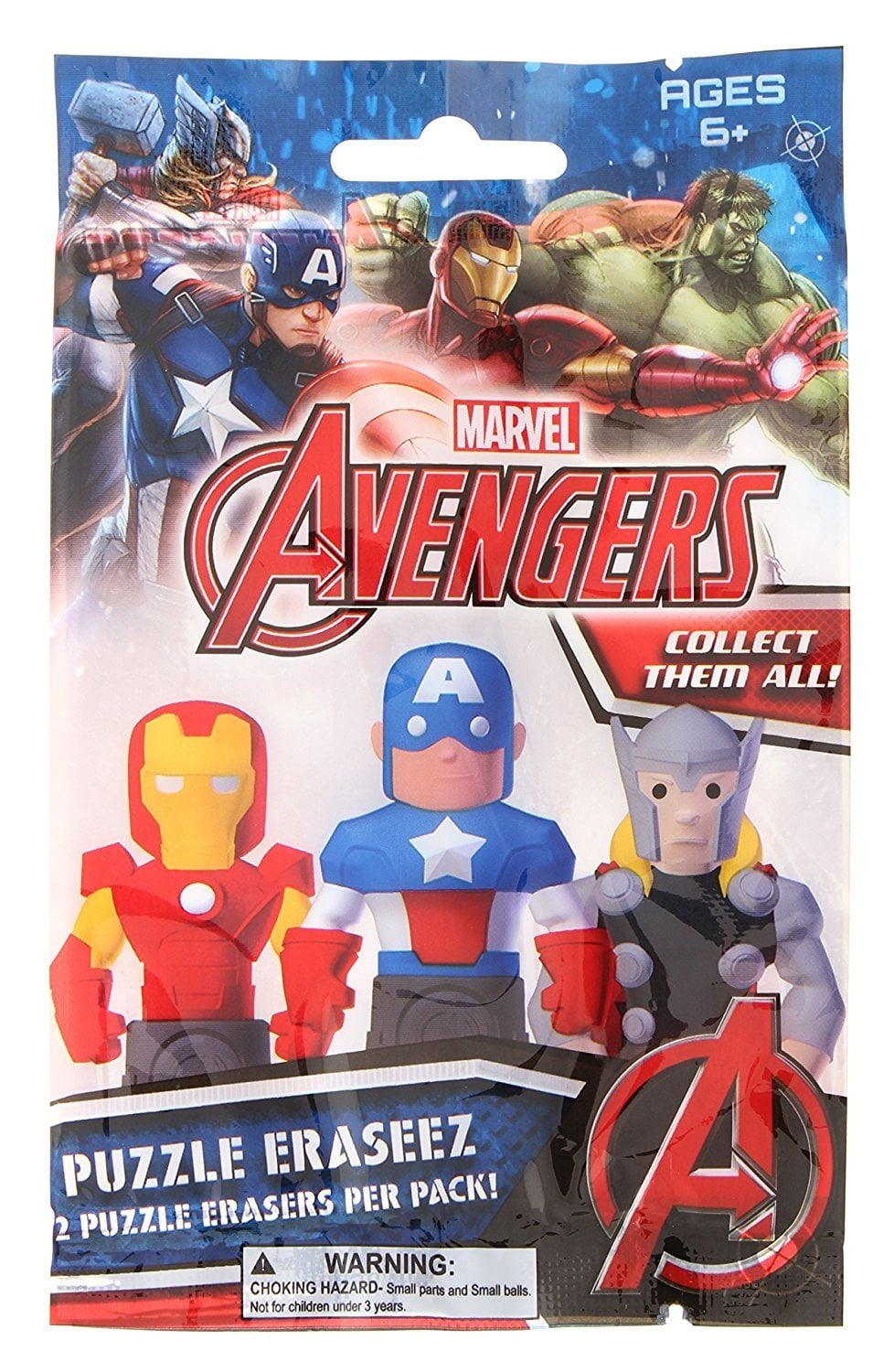 Avengers Civil War Pencils and Erasers Packages of 4