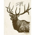 thumbnail image 2 of Babbitt, Gwendolyn 15x18 Gold Ornate Wood Framed with Double Matting Museum Art Print Titled - Neutral Deer II, 2 of 4